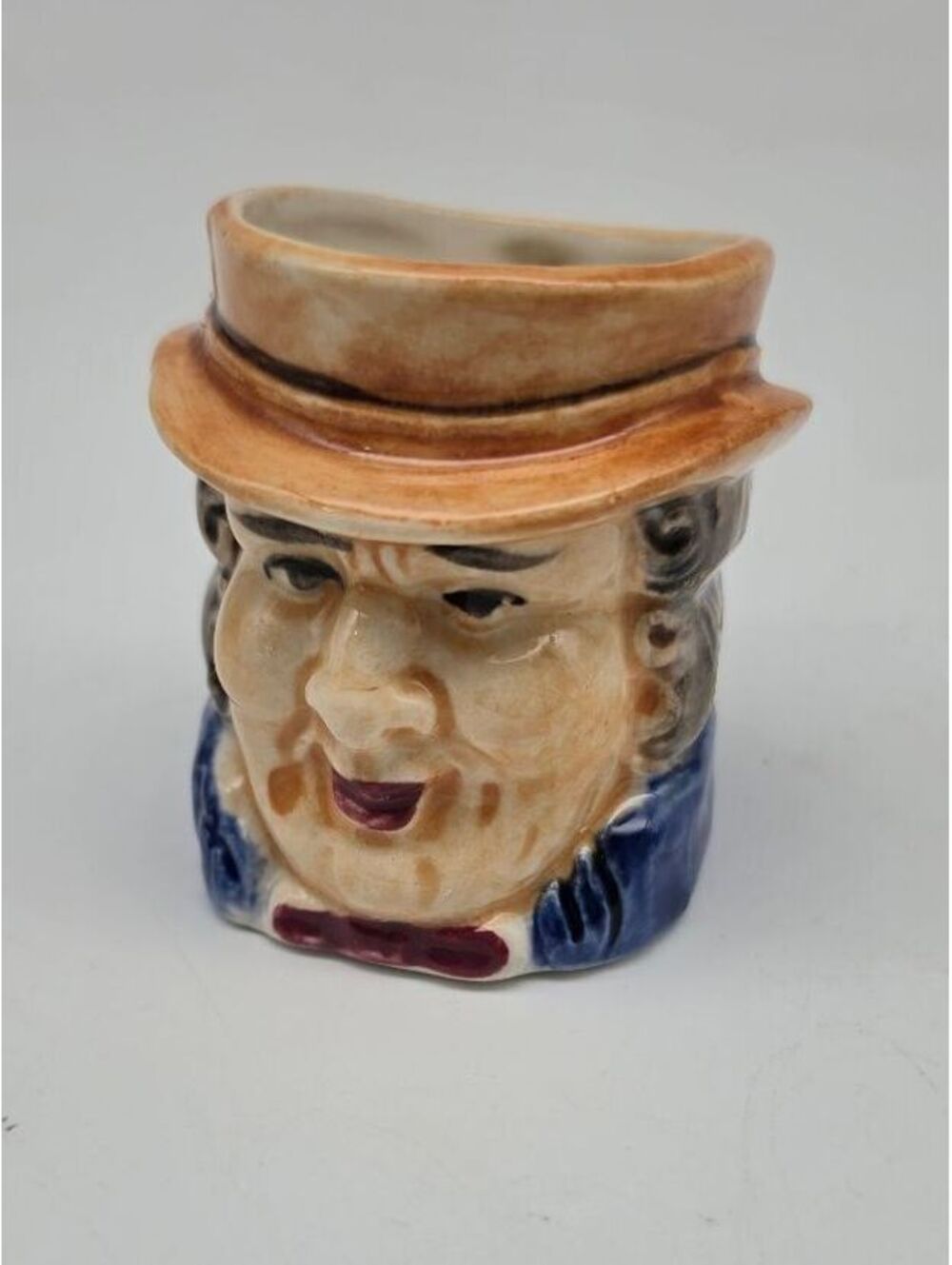Vintage Ceramic Toby Mug with Man in Hat Design